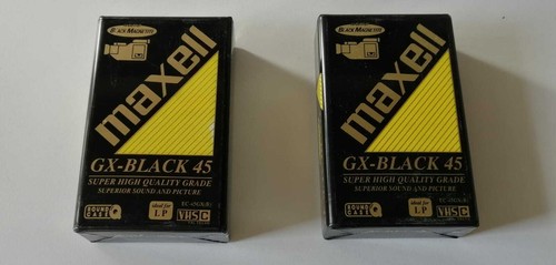 Coppia videocassette maxell - videocassette,
