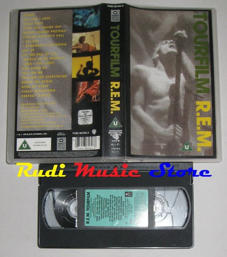 Vhs rem tourfilm 1990 - vhs,