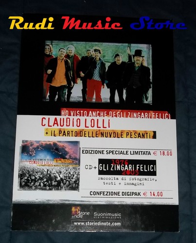 Cartonato promo claudio lolli - claudio,