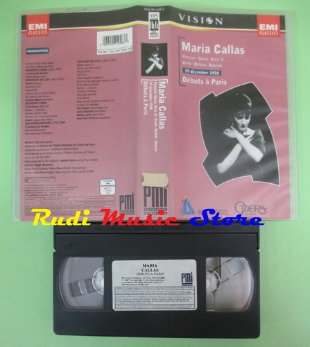 Vhs maria callas - callas, a