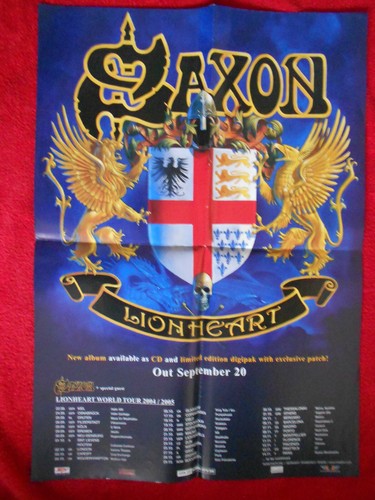 Poster metal promo - poster, saxon