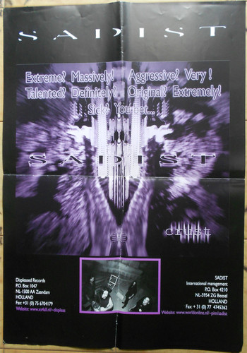Poster metal promo sadist - promo,